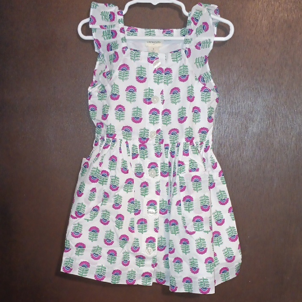 Crewcuts Floral Print Sleeveless Dress